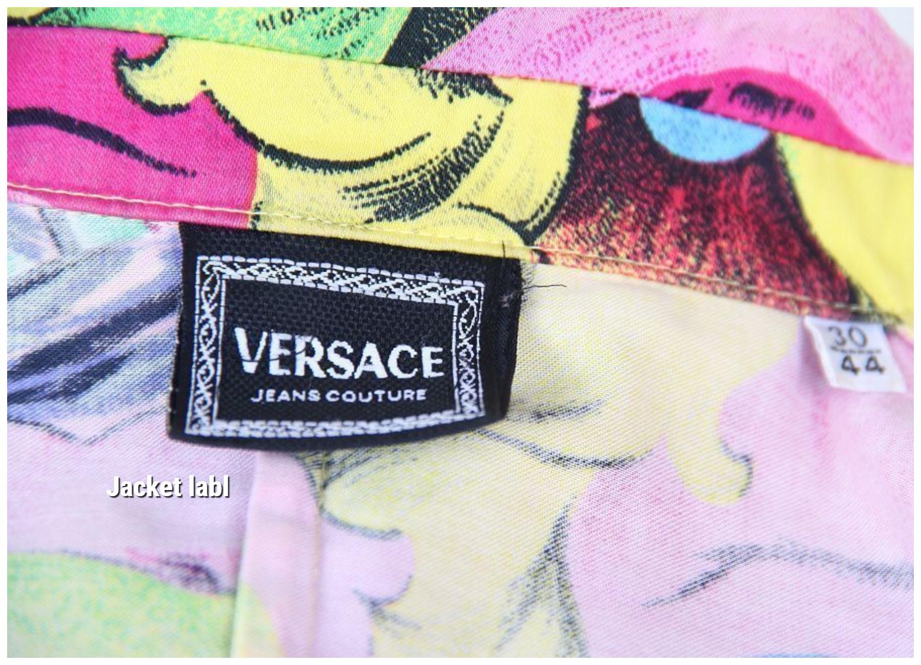 Versace 1991 Marilyn Monroe / Betty Boop Pop Art dress jacket suit For Sale 10