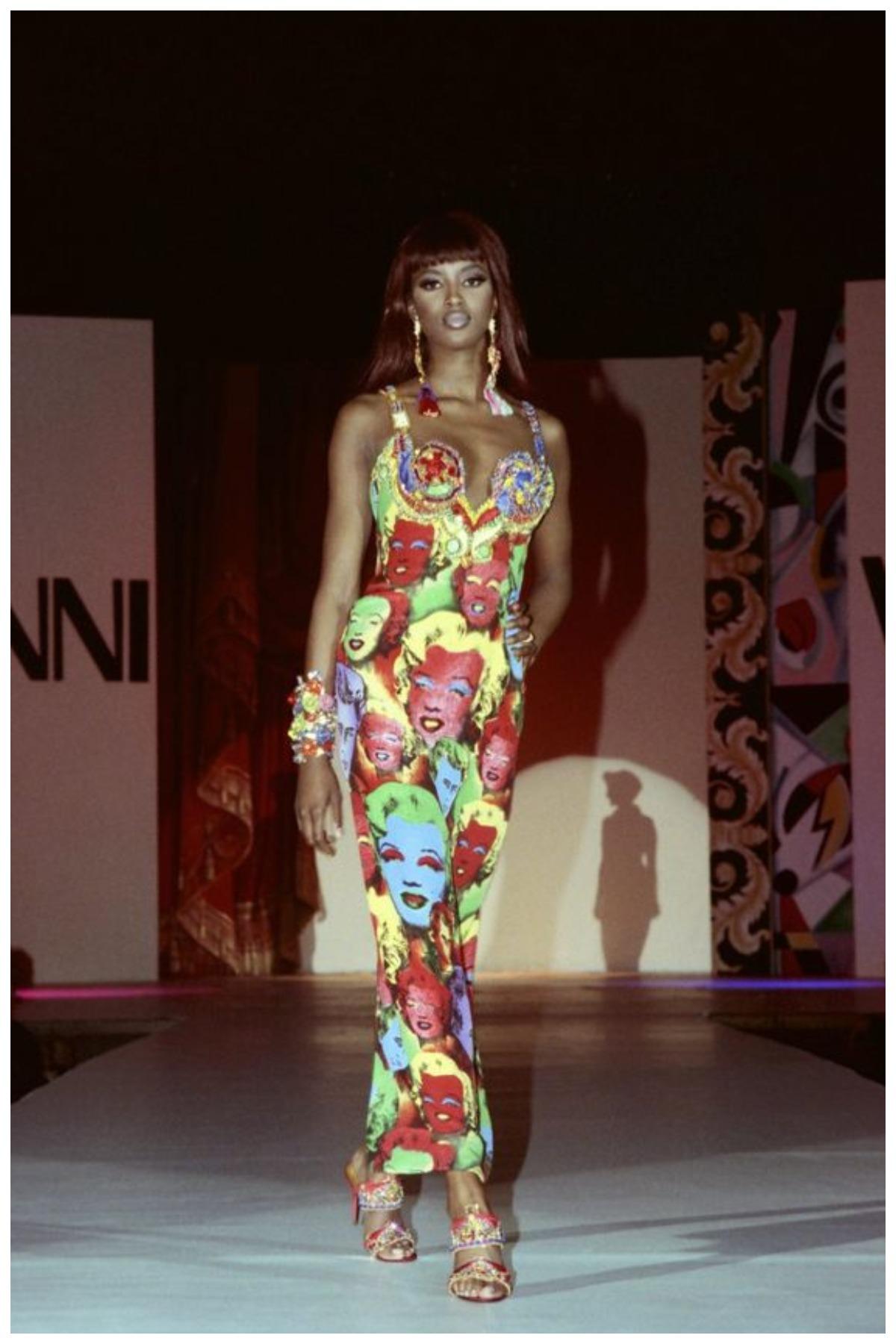 Versace 1991 Marilyn Monroe / Betty Boop Pop Art dress jacket suit For Sale 14