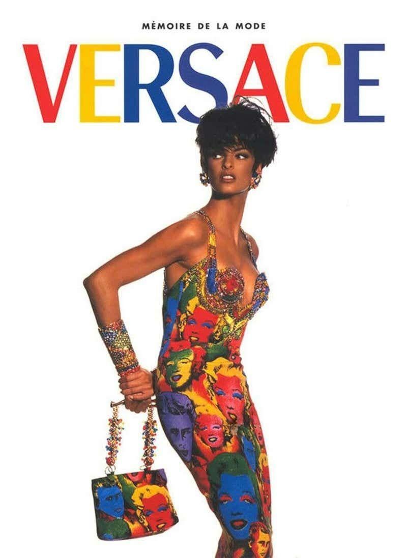Beige Versace 1991 Marilyn Monroe / Betty Boop Pop Art dress jacket suit For Sale