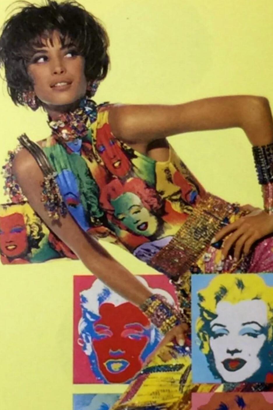 Women's Versace 1991 Marilyn Monroe / Betty Boop Pop Art dress jacket suit For Sale