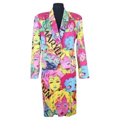 Versace 1991 Marilyn Monroe / Betty Boop Pop Art dress jacket suit