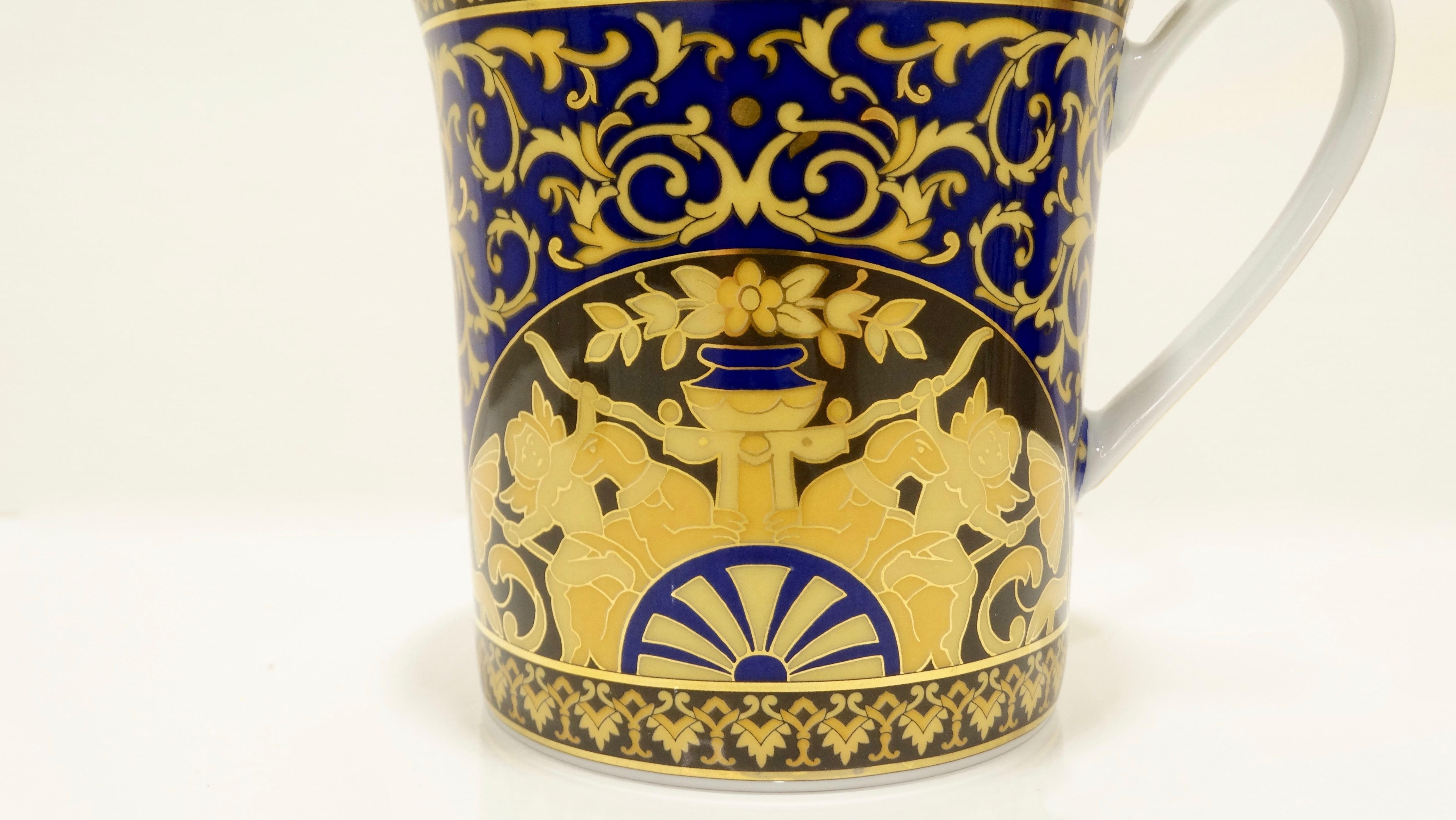 blue porcelain mugs