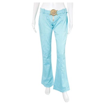 Versace 2005 Buckle Low Rise Trousers size 42