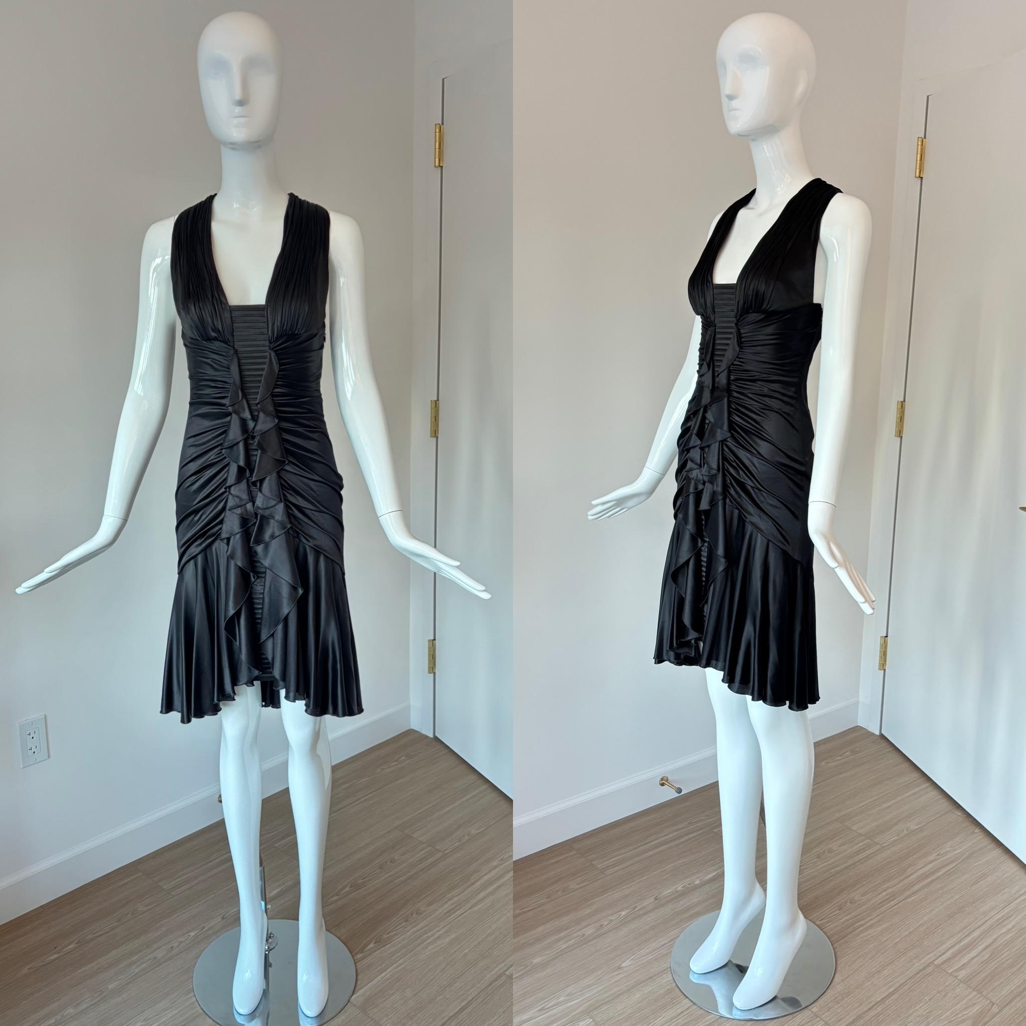 VERSACE 2006 Black Slinky Sexy Dress aso Madonna 1