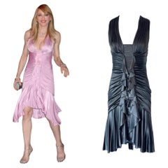 VERSACE 2006 Black Slinky Sexy Dress aso Madonna