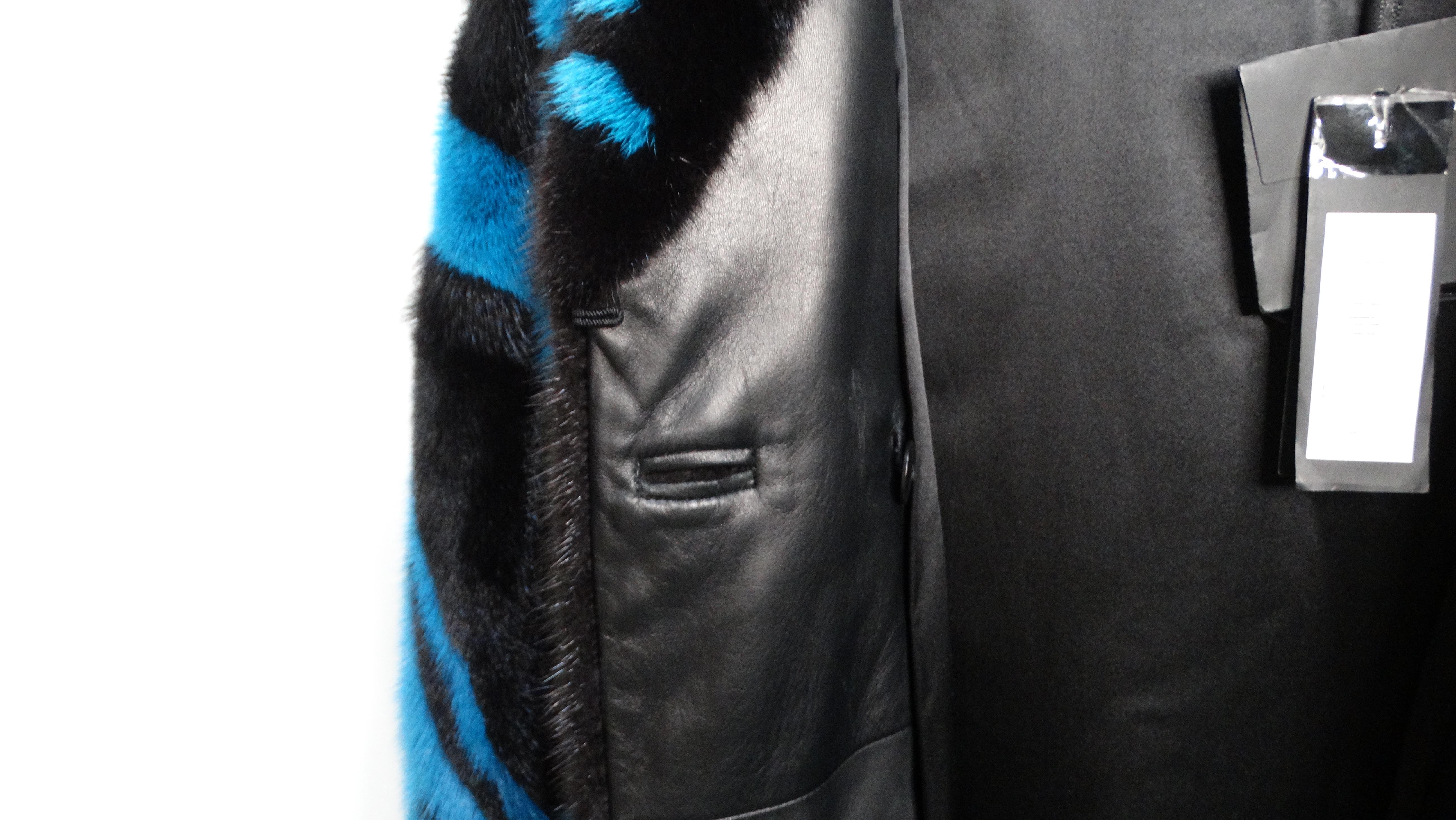 Look passerella Versace 2014 #27 Cappotto in pelliccia di visone in vendita 7