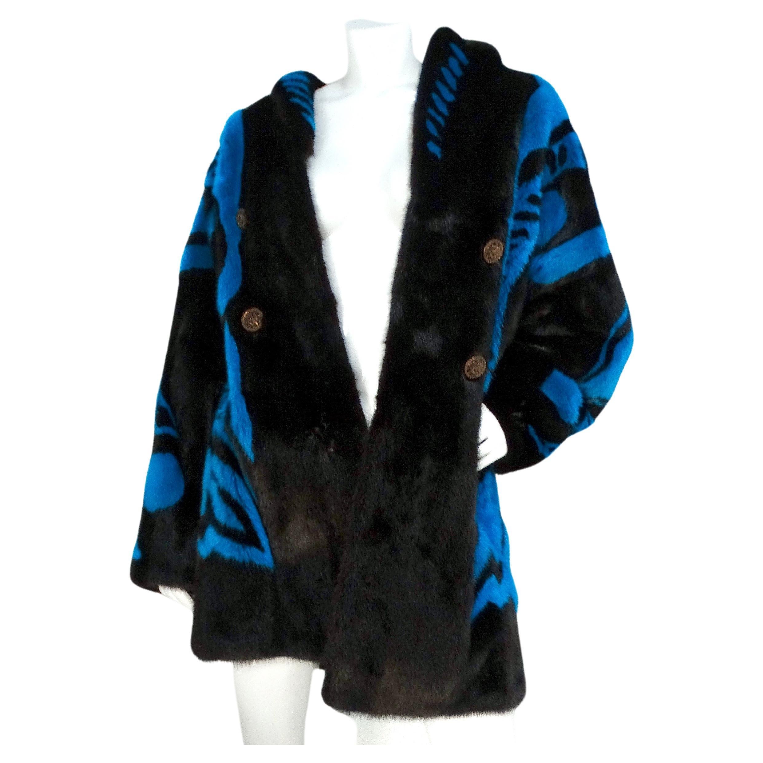 Look passerella Versace 2014 #27 Cappotto in pelliccia di visone