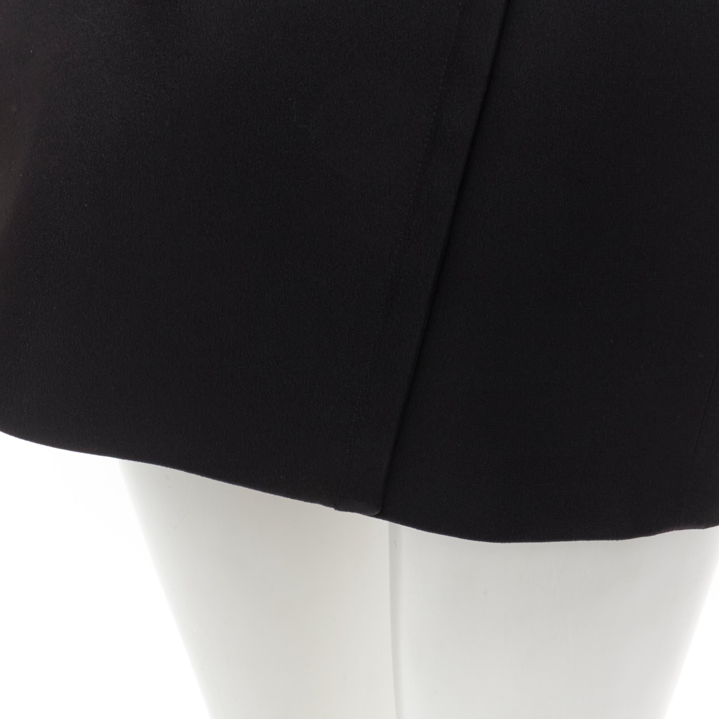 VERSACE 2020 black strapless corseted fitted mini party dress IT40 S For Sale 3