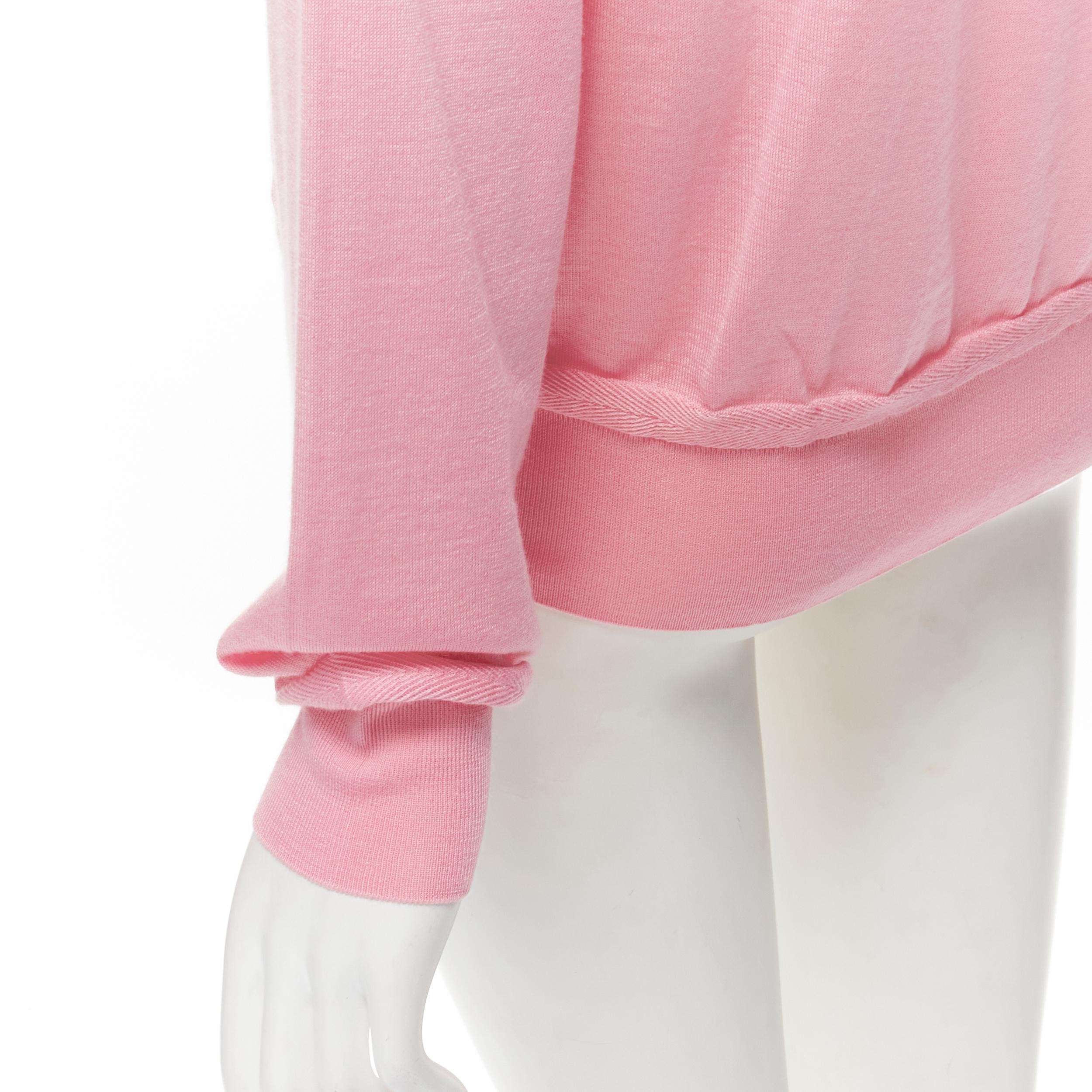 VERSACE 2020 Medusa buttons pink wool cashmere silk cardigan IT42 M en vente 3