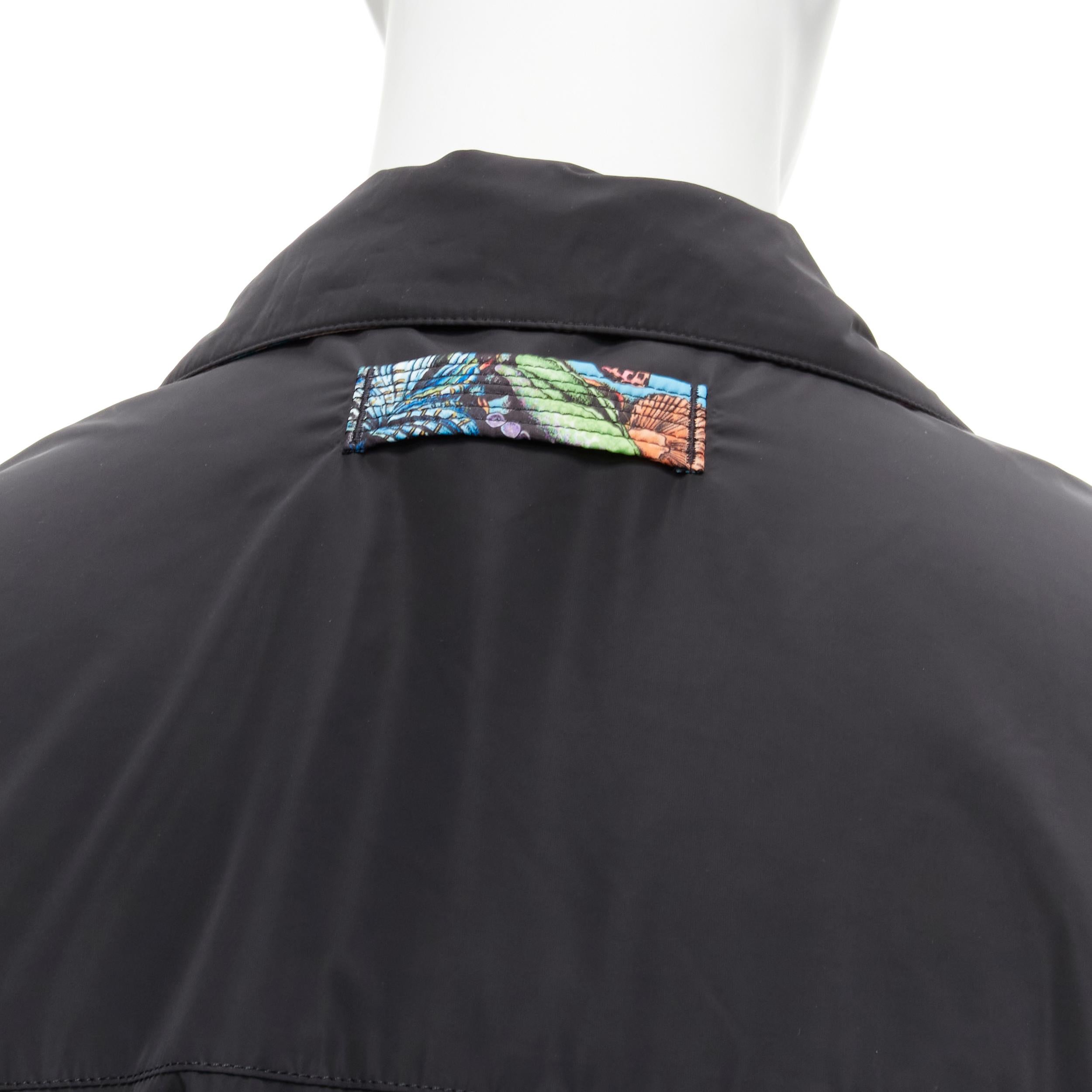 VERSACE 2021 Tresor De La Mer black starfish track jacket IT56 3XL 2