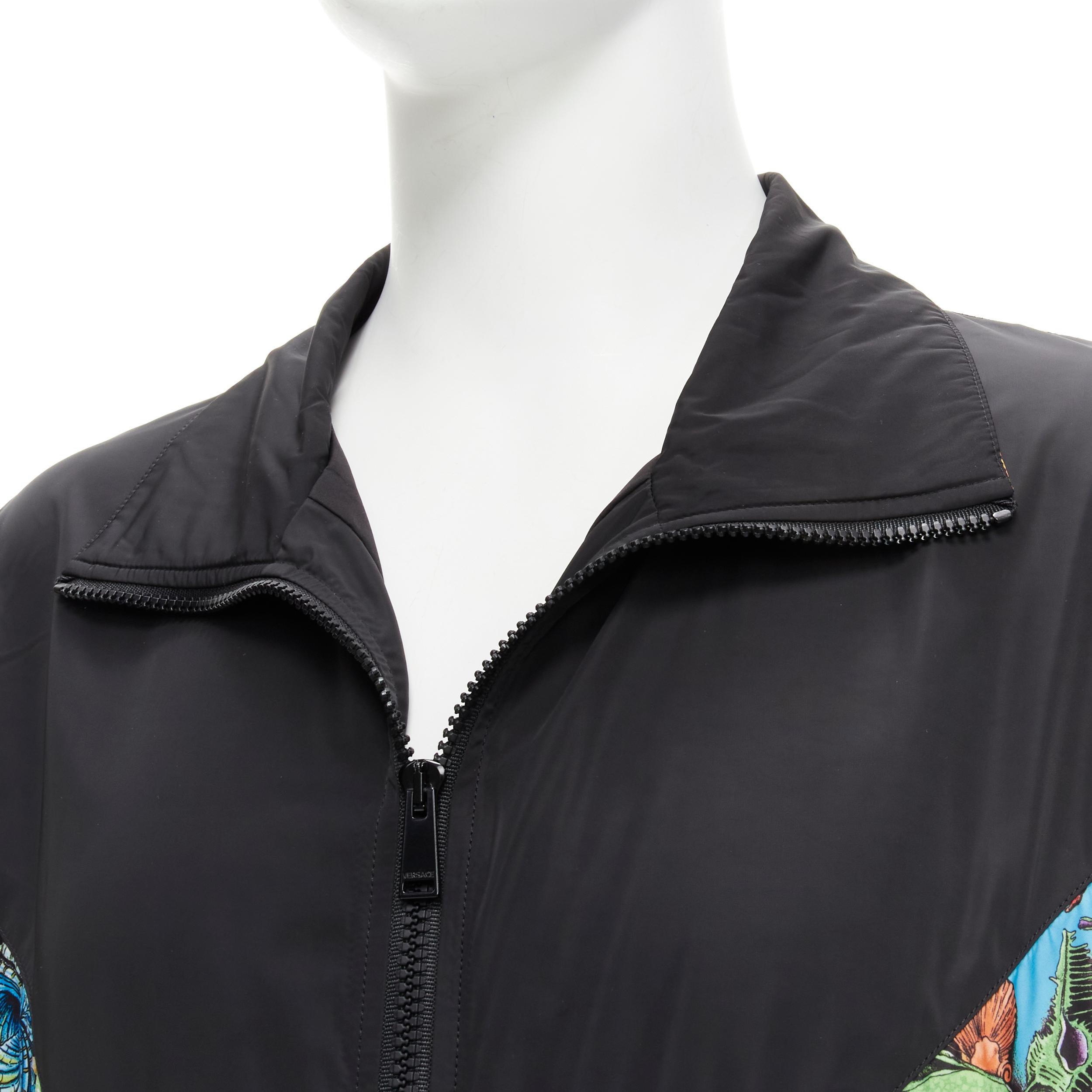 VERSACE 2021 Tresor De La Mer black starfish track jacket IT56 3XL 4