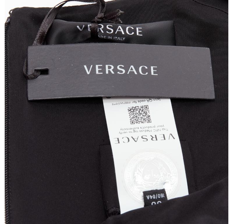 VERSACE 2021 Tresor De La Mer gold Medusa bustier harness dress IT38 XS For Sale 4