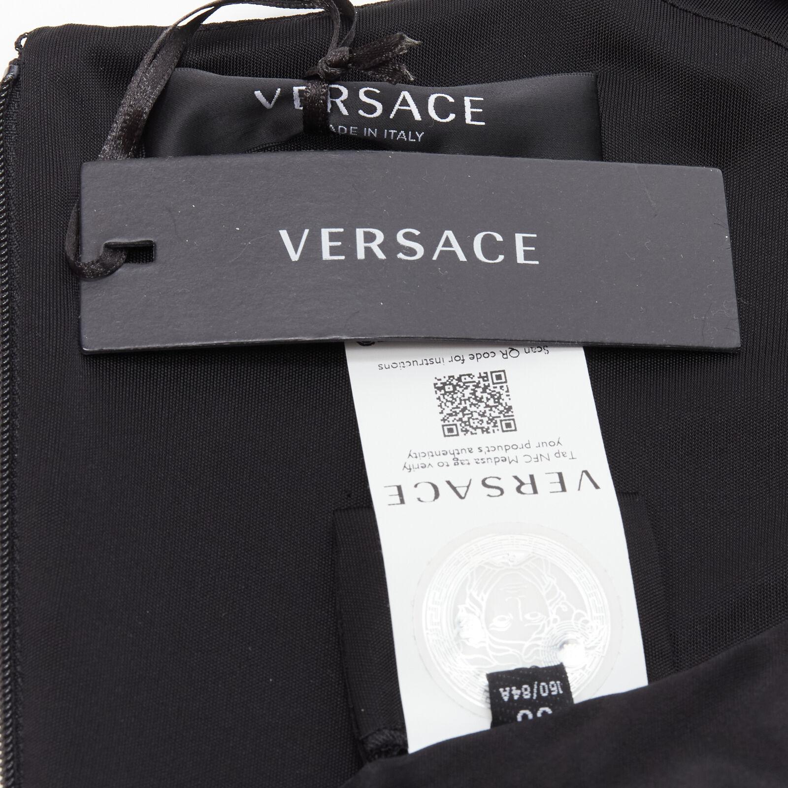 VERSACE 2021 Tresor De La Mer gold Medusa bustier harness dress IT40 S For Sale 4