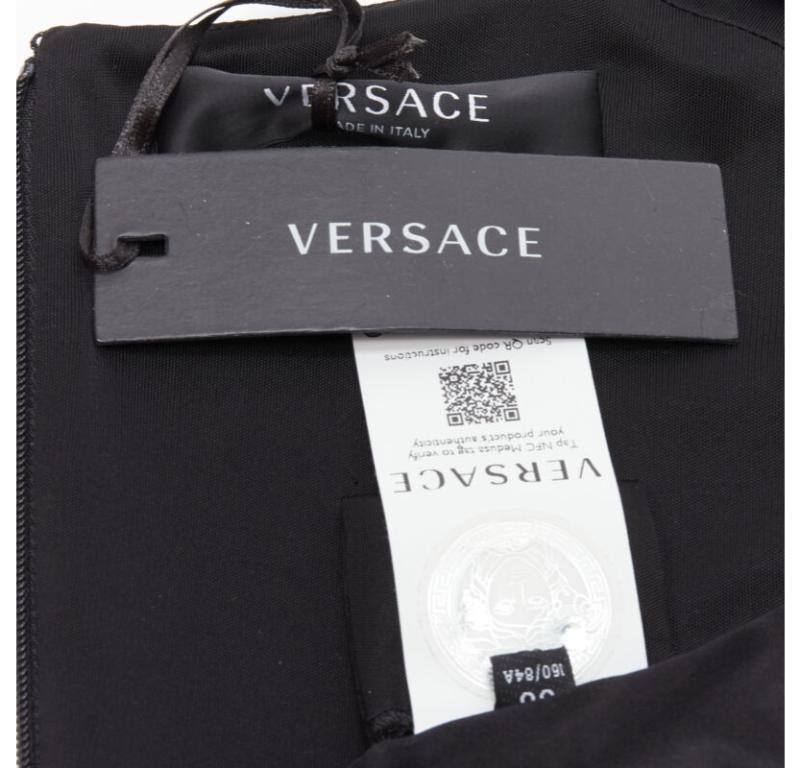 VERSACE 2021 Tresor De La Mer gold Medusa bustier harness dress IT40 S For Sale 4