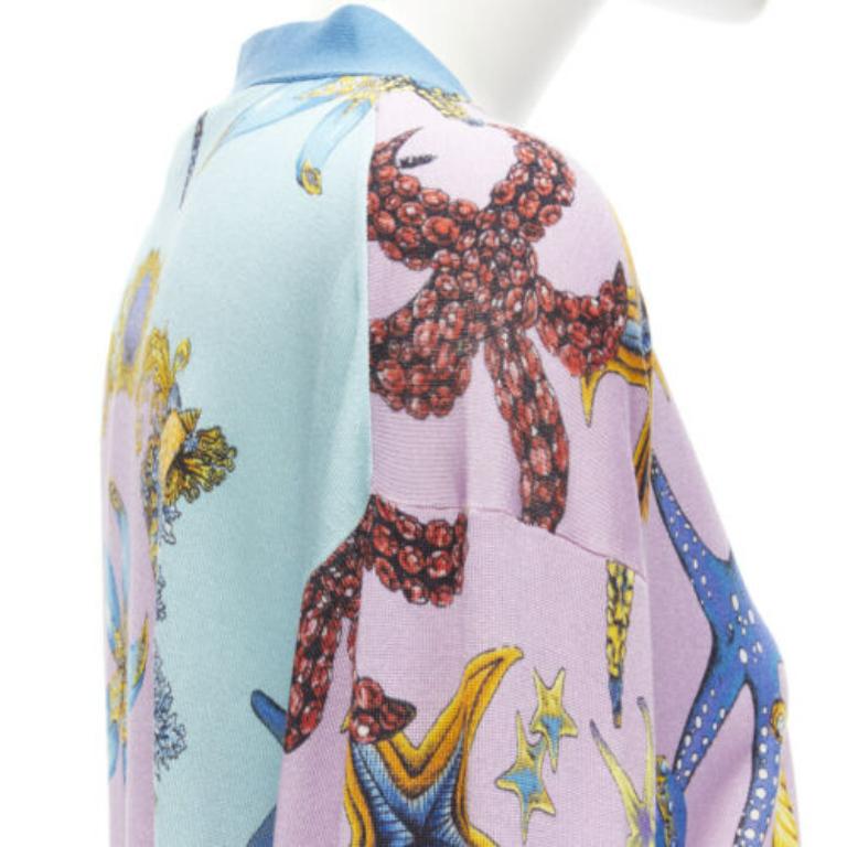 VERSACE 2021 Tresor De La Mer pink starfish knit cardigan top IT40 S 3