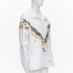 VERSACE 2021 Tresor De La Mer Runway white starfish track jacket IT50 L
