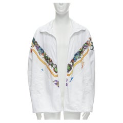 VERSACE 2021 Tresor De La Mer Runway white starfish track jacket IT50 L