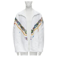 VERSACE 2021 Tresor De La Mer Runway white starfish track jacket IT54 2XL