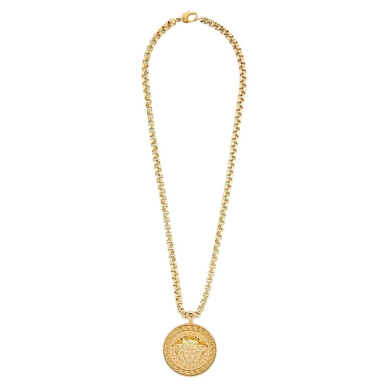 Mens versace necklace sale Clearance