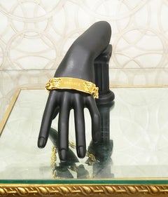 VERSACE 24K GOLD PLATED MEDUSA Bracelet