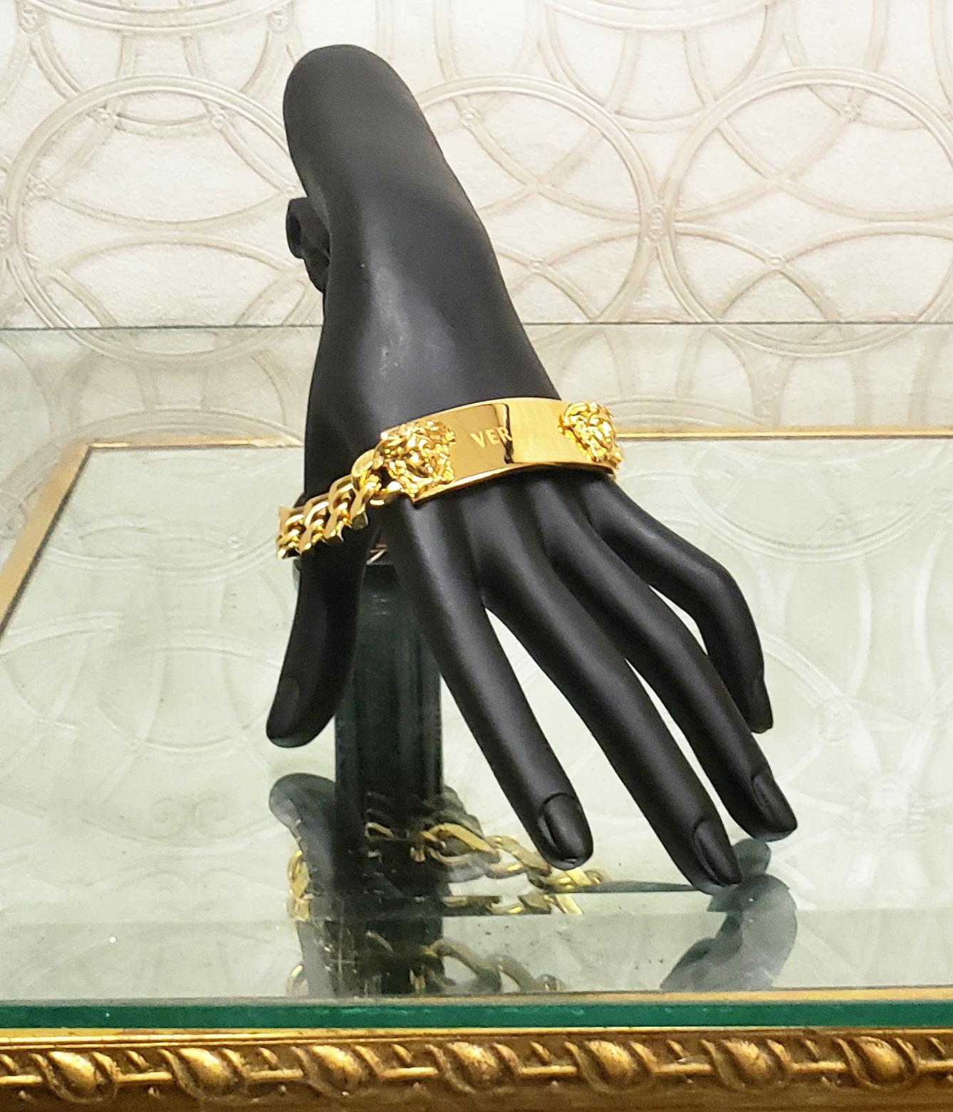 versace bracelet gold