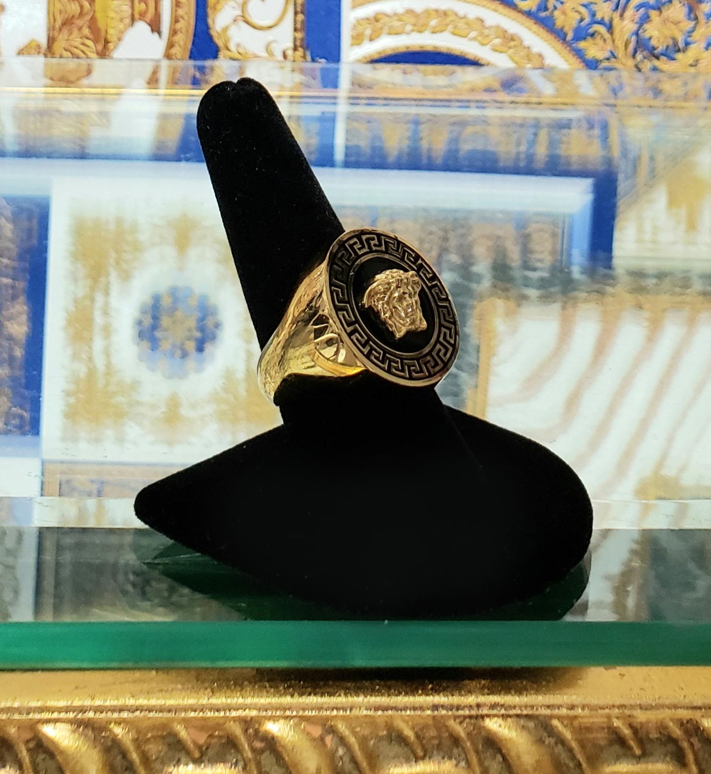 versace medusa ring