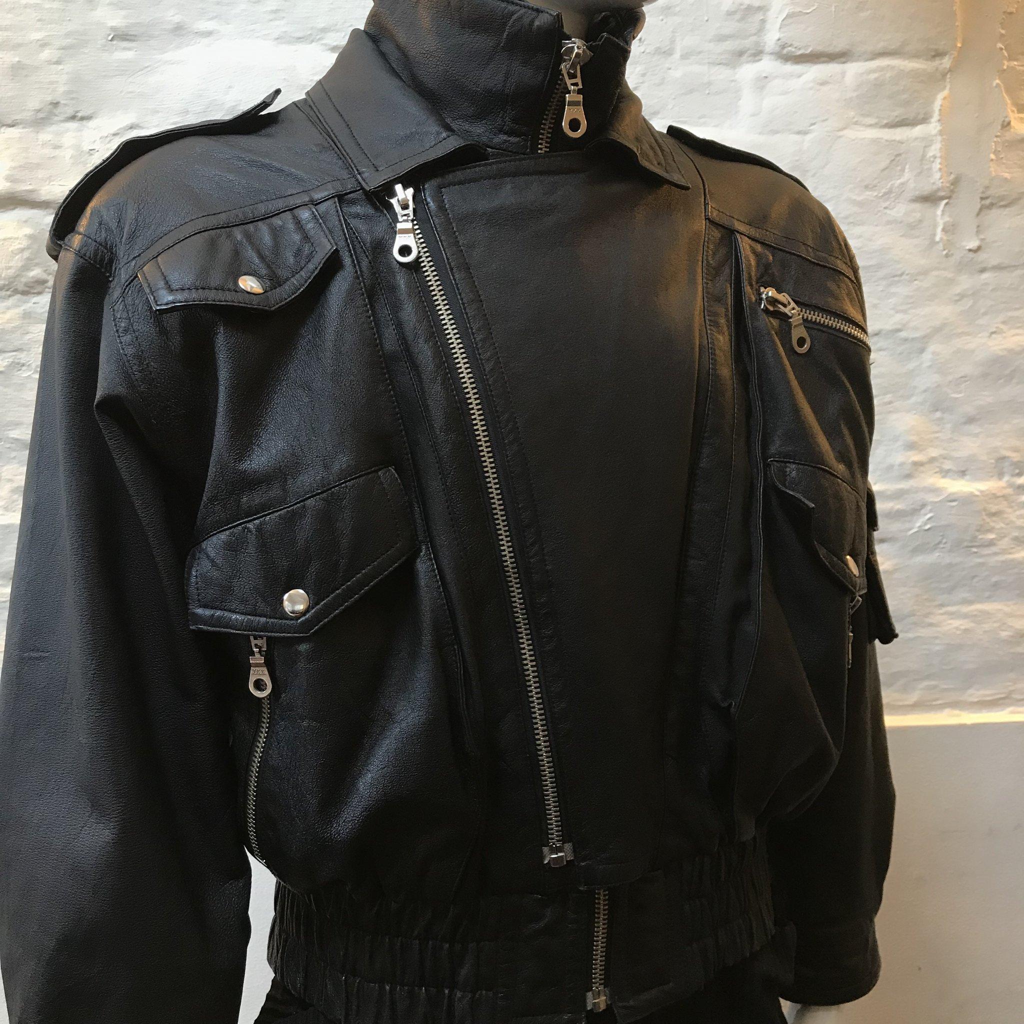 Giacca in pelle Versace anni '80 In condizioni ottime a London, GB
