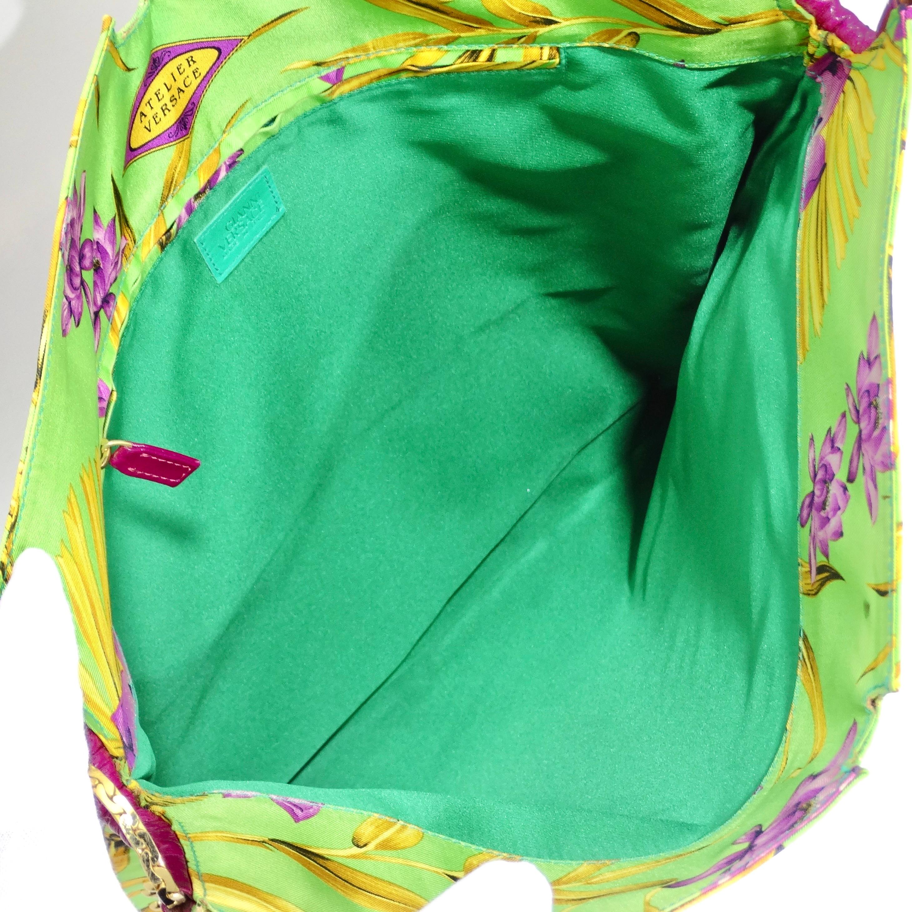 Versace 90s Buddha Print Flat Tote Bag im Angebot 7