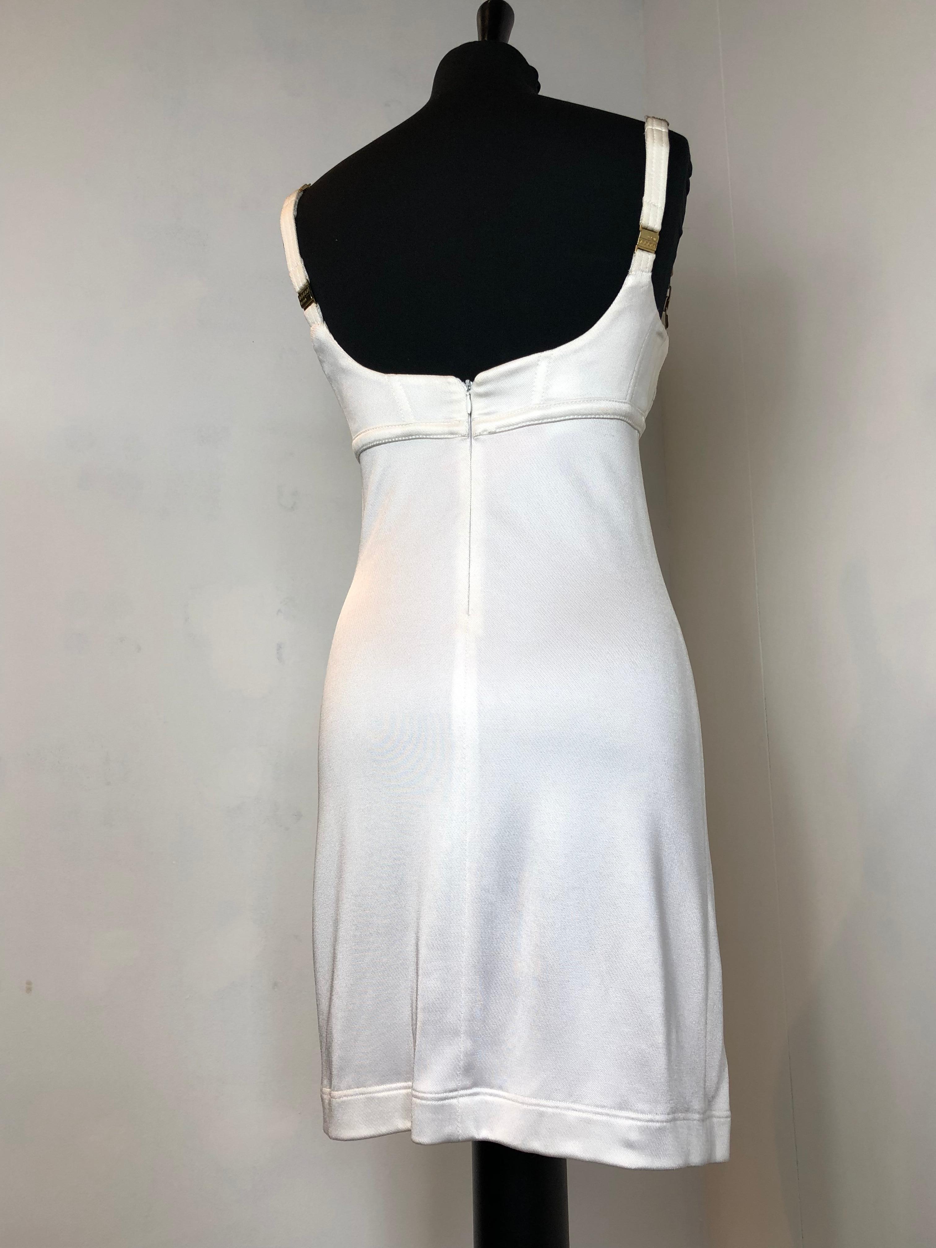 Versace 90s white mini dress In Good Condition In Carnate, IT