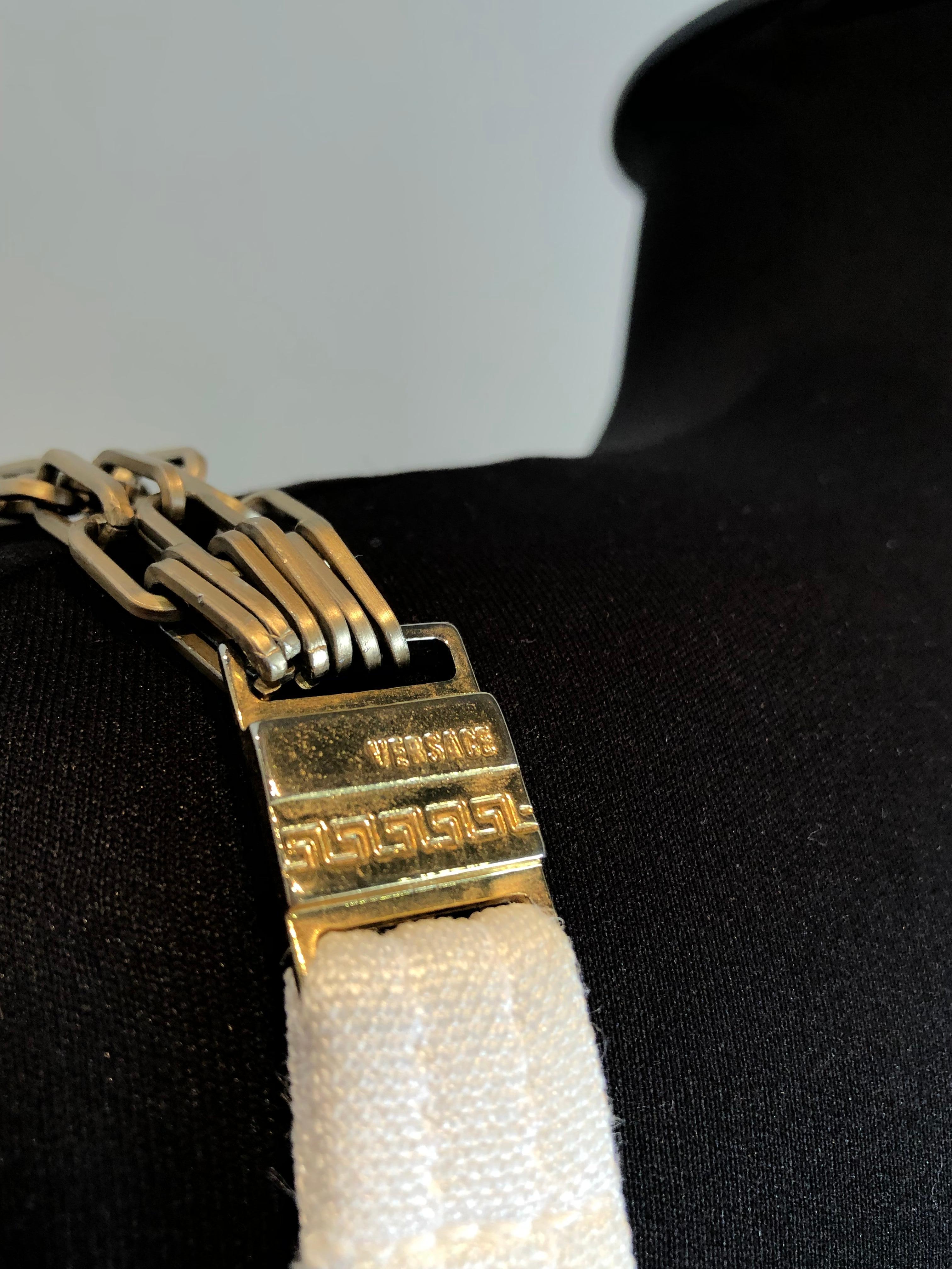 Women's Versace 90s white mini dress