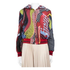 Versace Abstract Pattern Reversible Zip-Up Jacket Size M