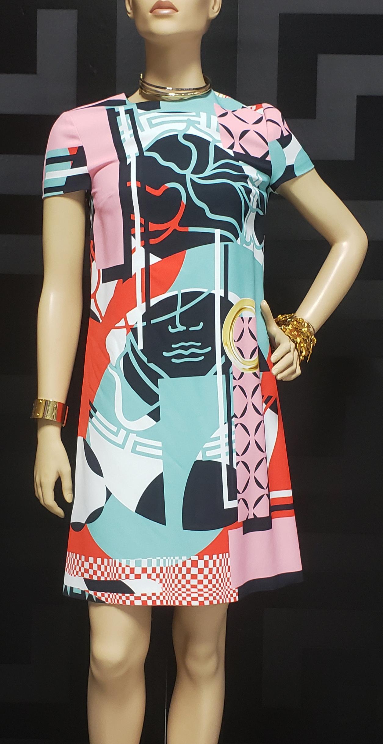 Versace Abstract Printed Dress 2