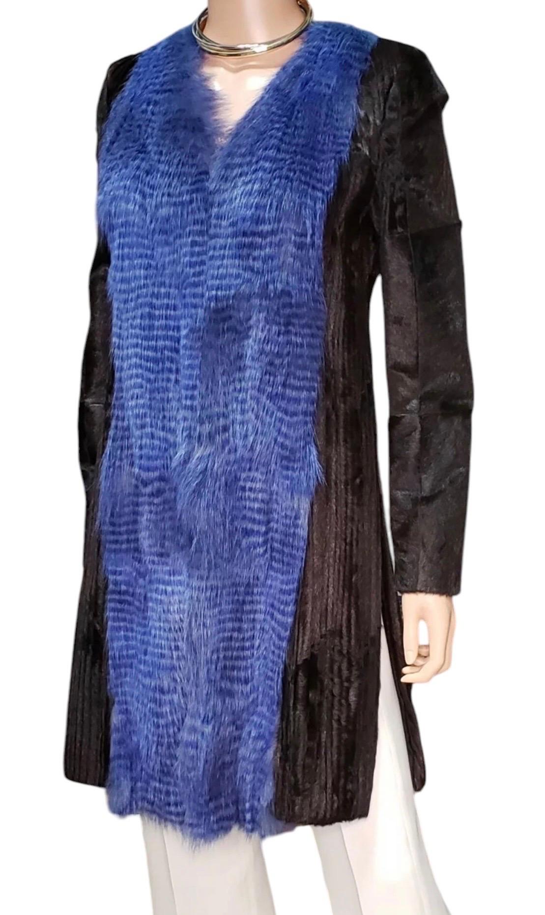 Women's Versace Alpaca and Fox Fur Coat NWT For Sale