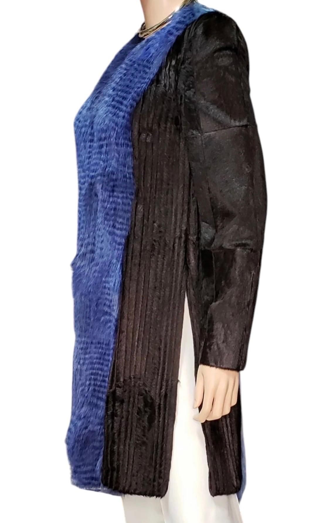 Versace Alpaca and Fox Fur Coat NWT For Sale 1