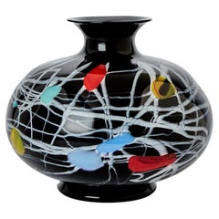 Versace & Archimede Seguso Jarrón con pie de cristal soplado de Murano