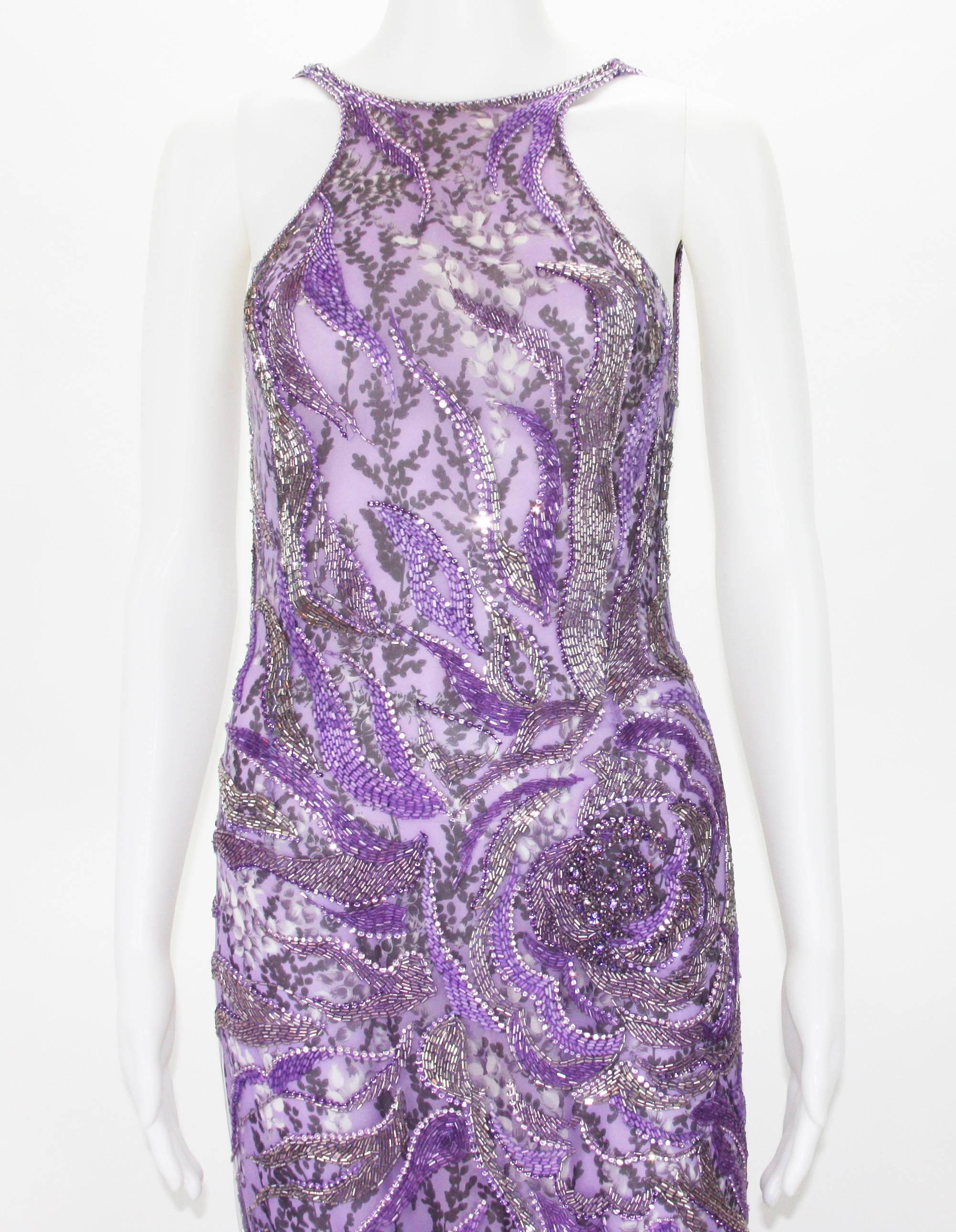 lavender beaded dress