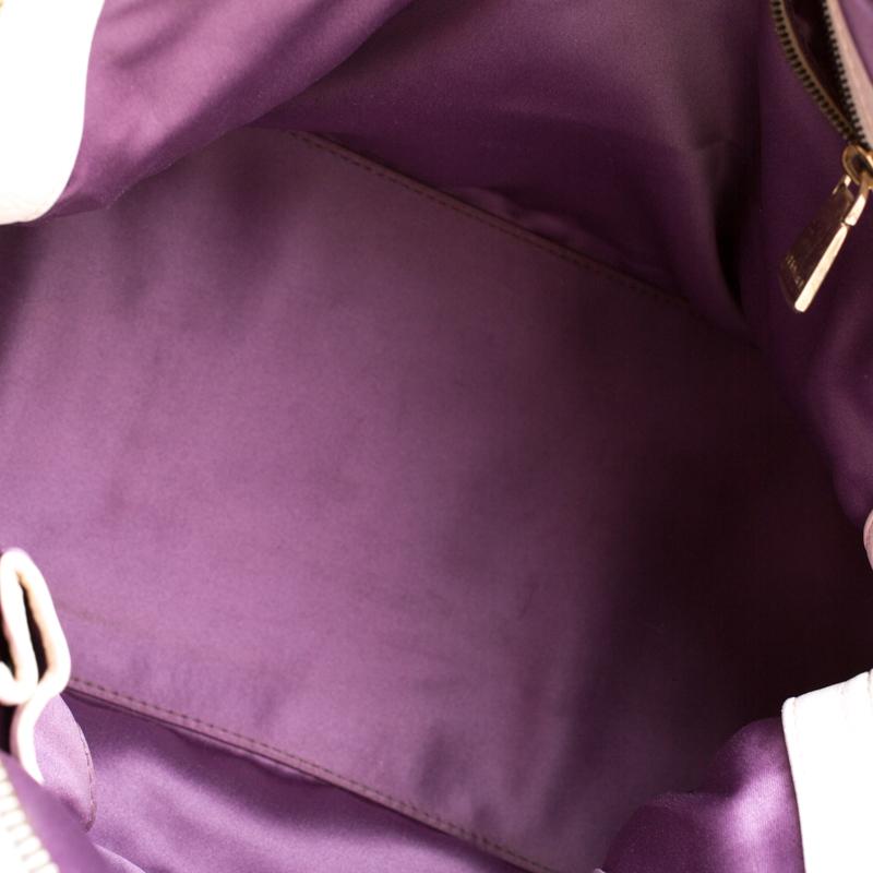 Versace Bag Off White Leather Dome Satchel In Good Condition In Dubai, Al Qouz 2
