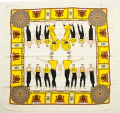 Versace Balletto Printed Silk Square Scarf
