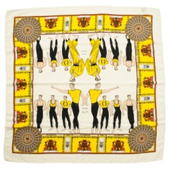 Versace Balletto Printed Silk Square Scarf