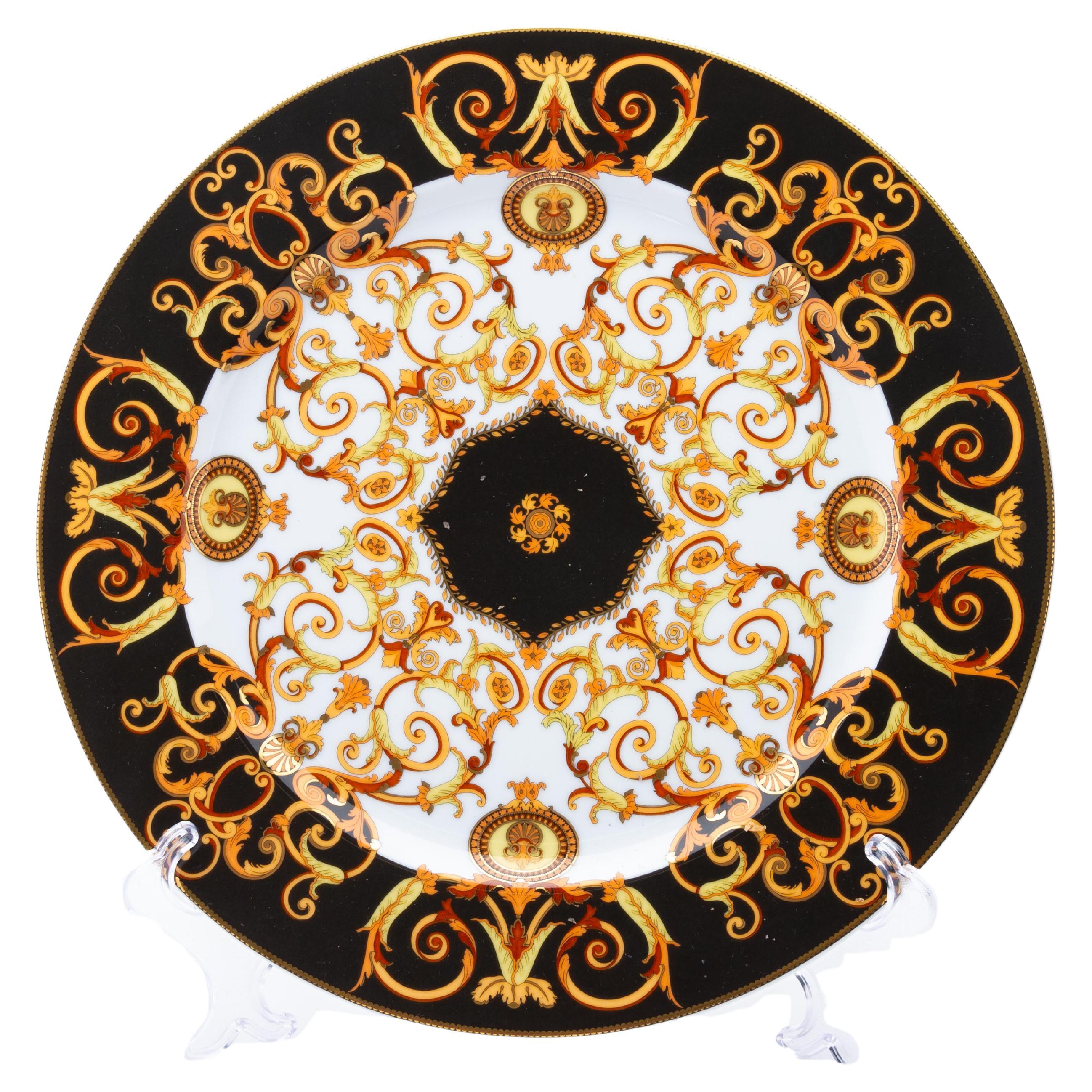 Versace Barocco Rosenthal Fine Porcelain Plate