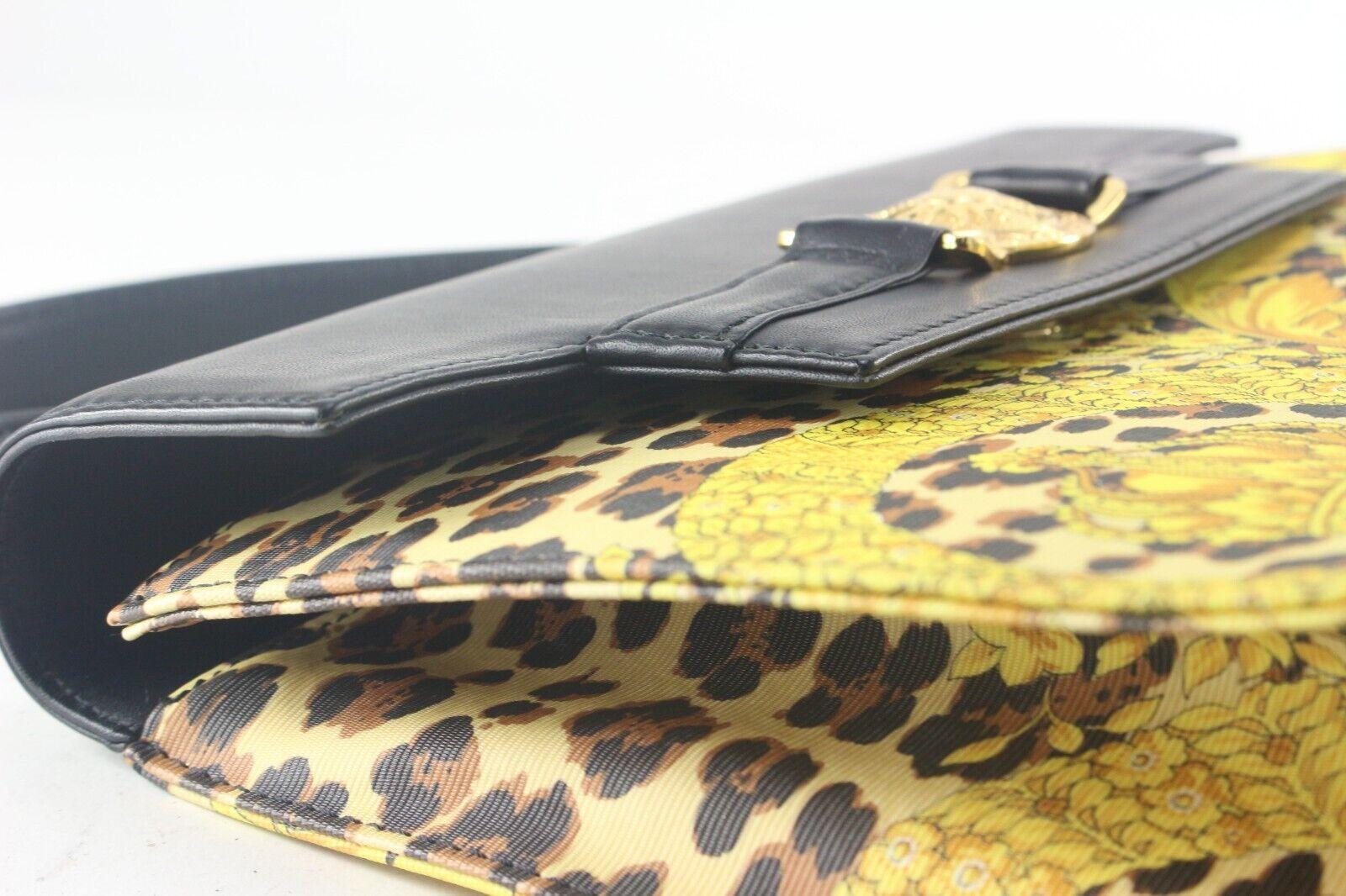 Versace Baroque Kelly Top Handle Flap 2way Crossbody Bag 1VER822K For Sale 8
