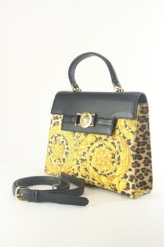 Versace Baroque Kelly Top Handle Flap 2way Crossbody Bag 1VER822K