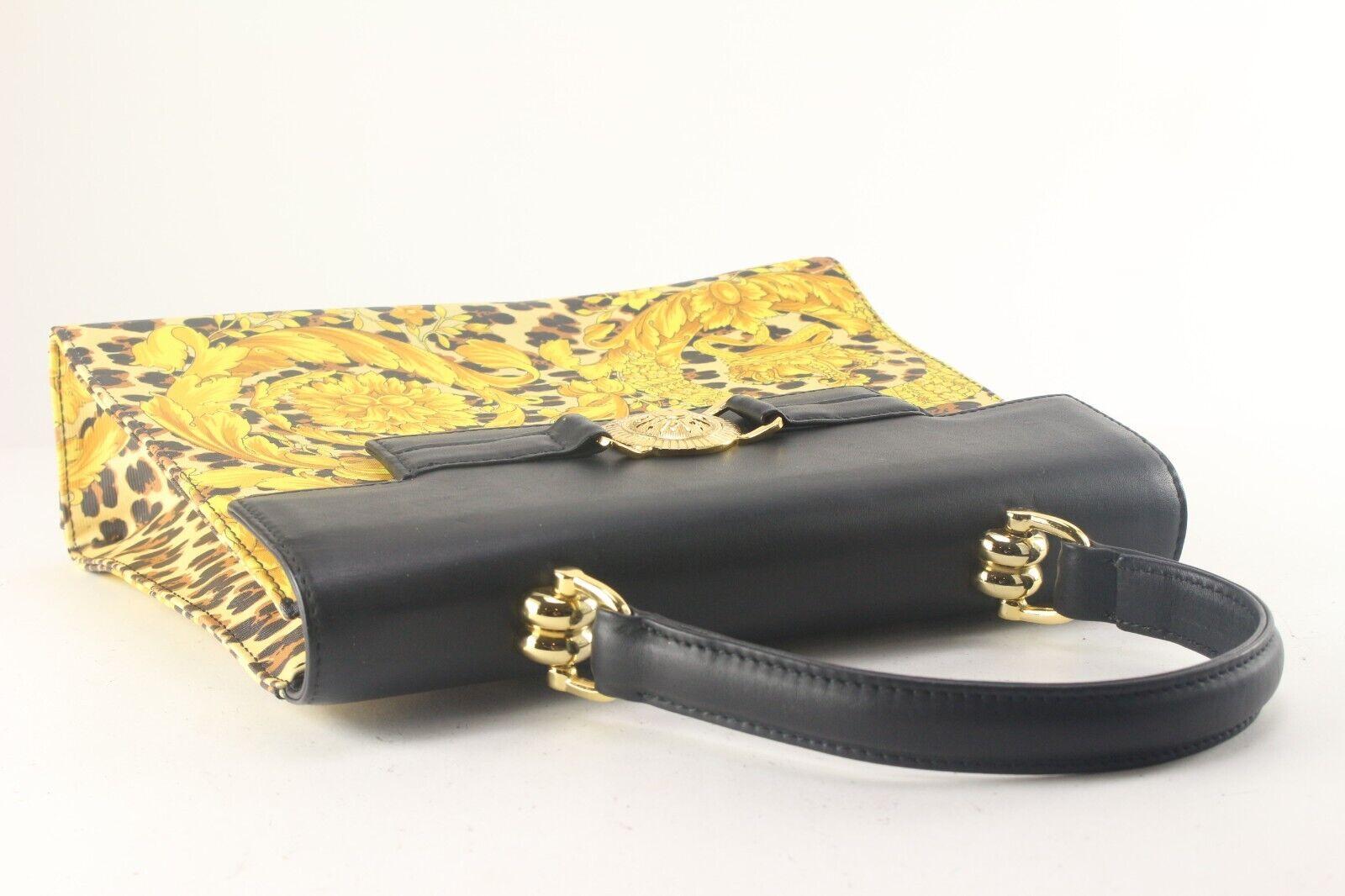 Versace Baroque Kelly Top Handle Flap 2way Crossbody Bag 1VER822K For Sale 2