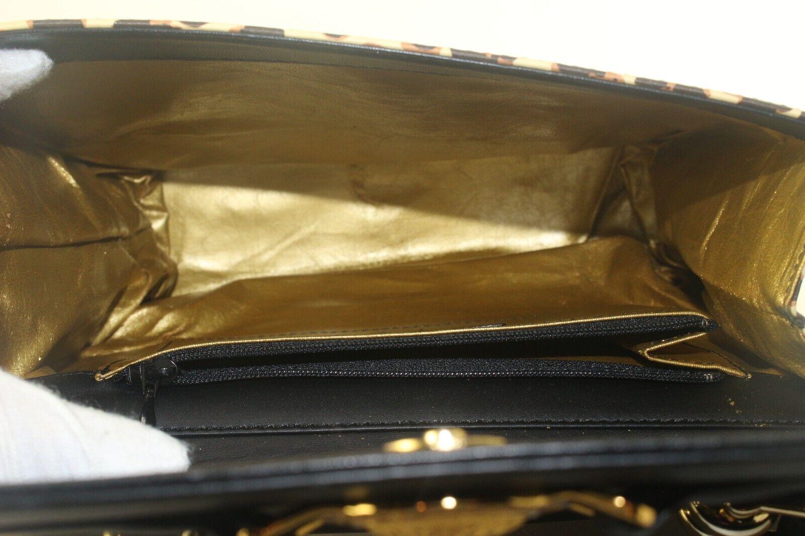 Versace Baroque Kelly Top Handle Flap 2way Crossbody Bag 1VER822K For Sale 3