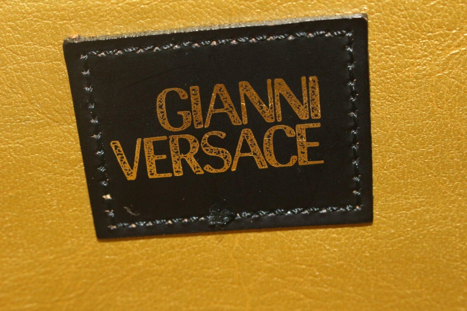Versace Barock Kelly Top Handle Flap 2way Crossbody Tasche 1VER822K im Angebot 4