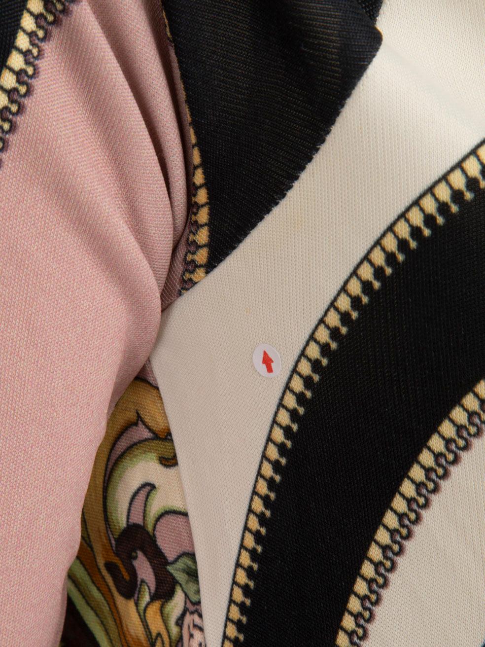 Versace - Robe à manches longues à motif baroque - Taille XS en vente 1