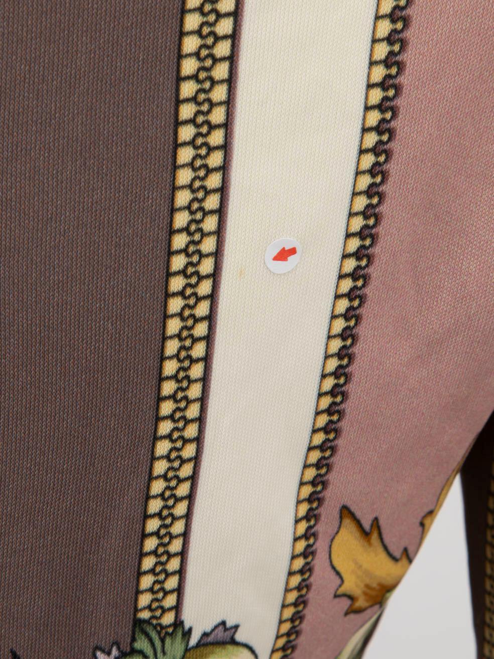 Versace - Robe à manches longues à motif baroque - Taille XS en vente 2