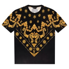 Versace Baroque Print Cotton Logo T-Shirt