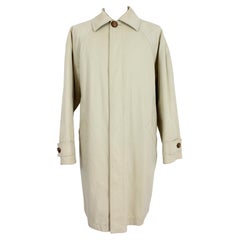Versace Beige Cotton Overcoat
