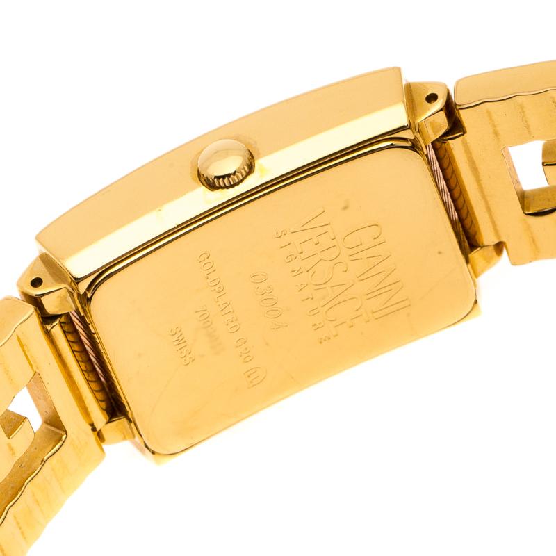 18k gold versace watch